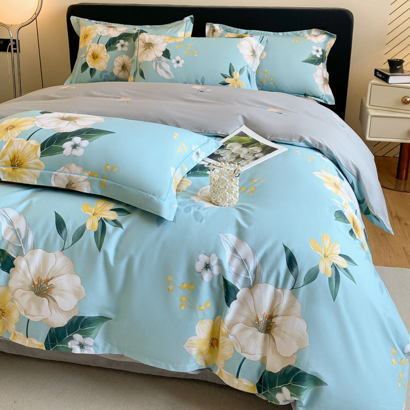 Cotton Four-piece Cotton Quilt Cover Bed Sheet Bedding