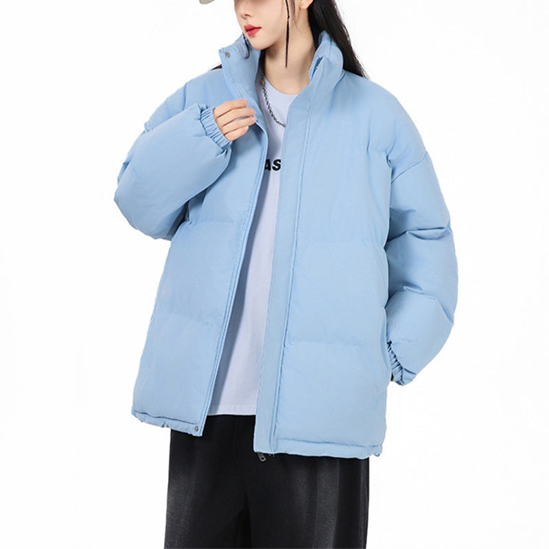 Fashion Loose Stand-Collar Cotton Coat for Couples