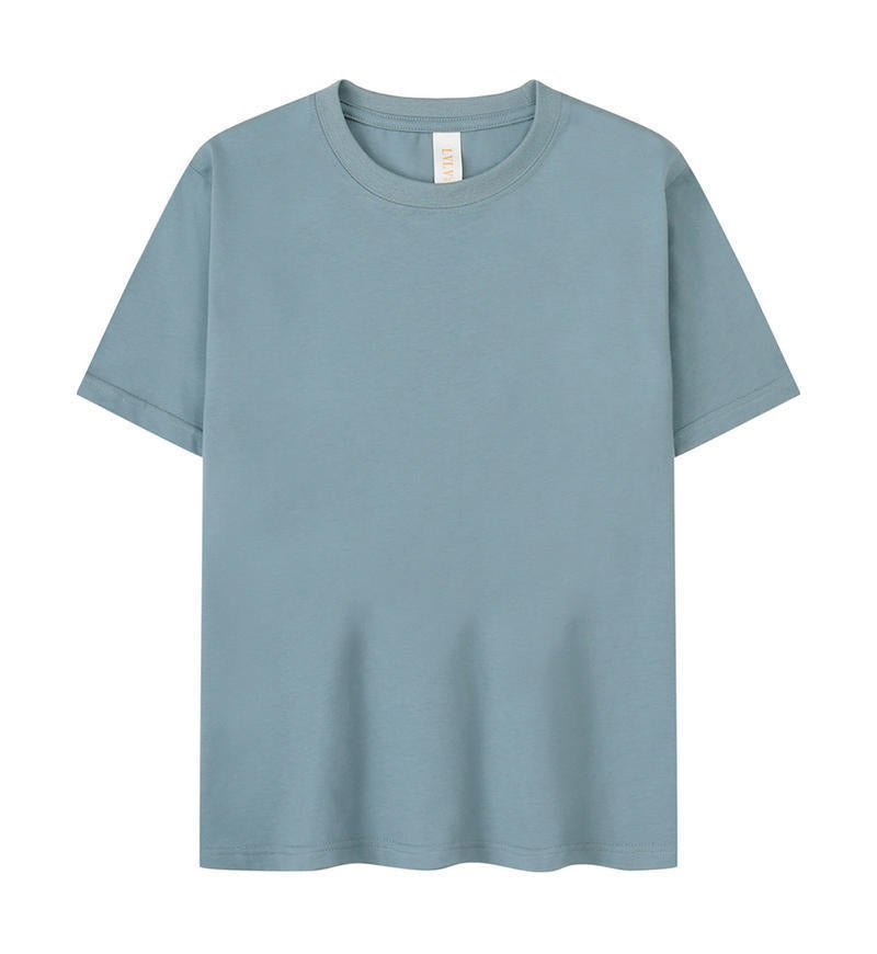Children's Solid Color Round Neck Short Sleeves T-shirt