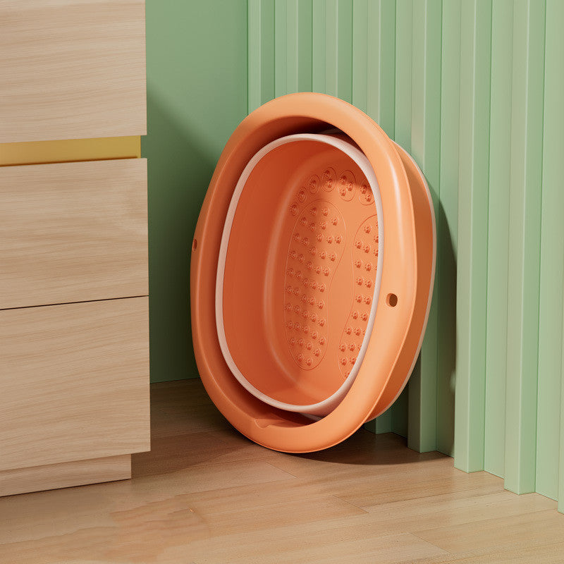 Foldable Foot Bath Portable Foot Wash Basin With Cover