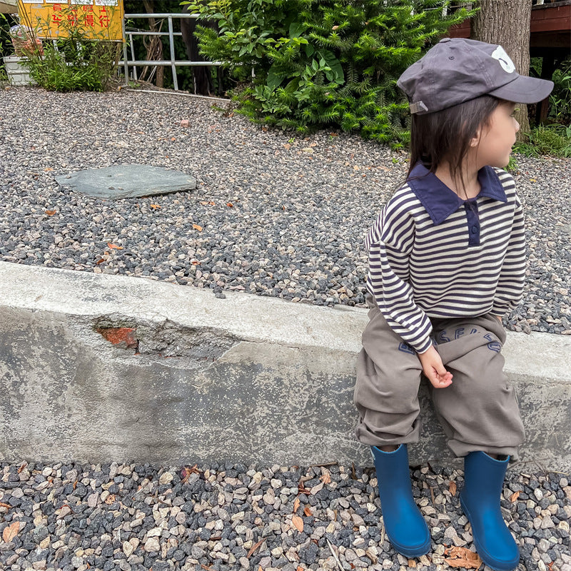 Korean Style Boys And Girls Spring Wear Top