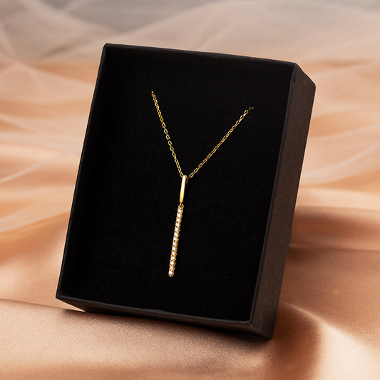 Simple One-shaped Necklace Female Summer Niche