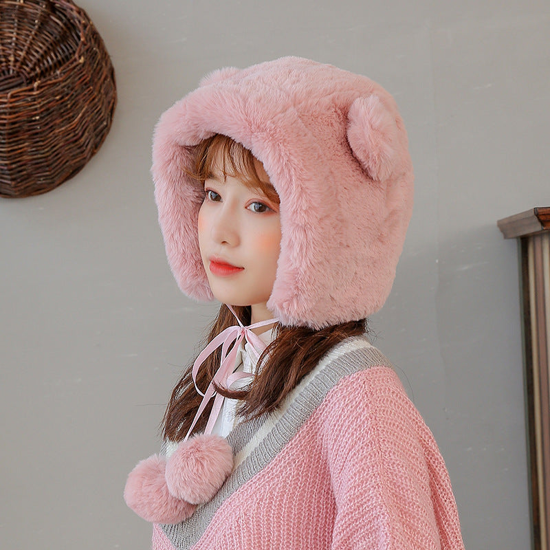 Women's Fashion Korean Style Bear Ears Hat