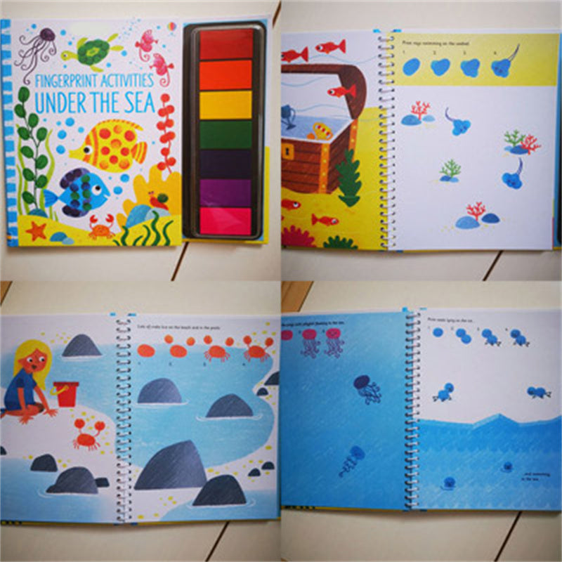 Kids Stamp Game Finger Coloring Book