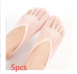 Women's Velvet Five Toe Socks - Breathable & Sweat-Absorbing