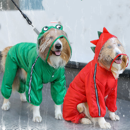 Four Legged Raincoat - Pet Waterproof Clothing