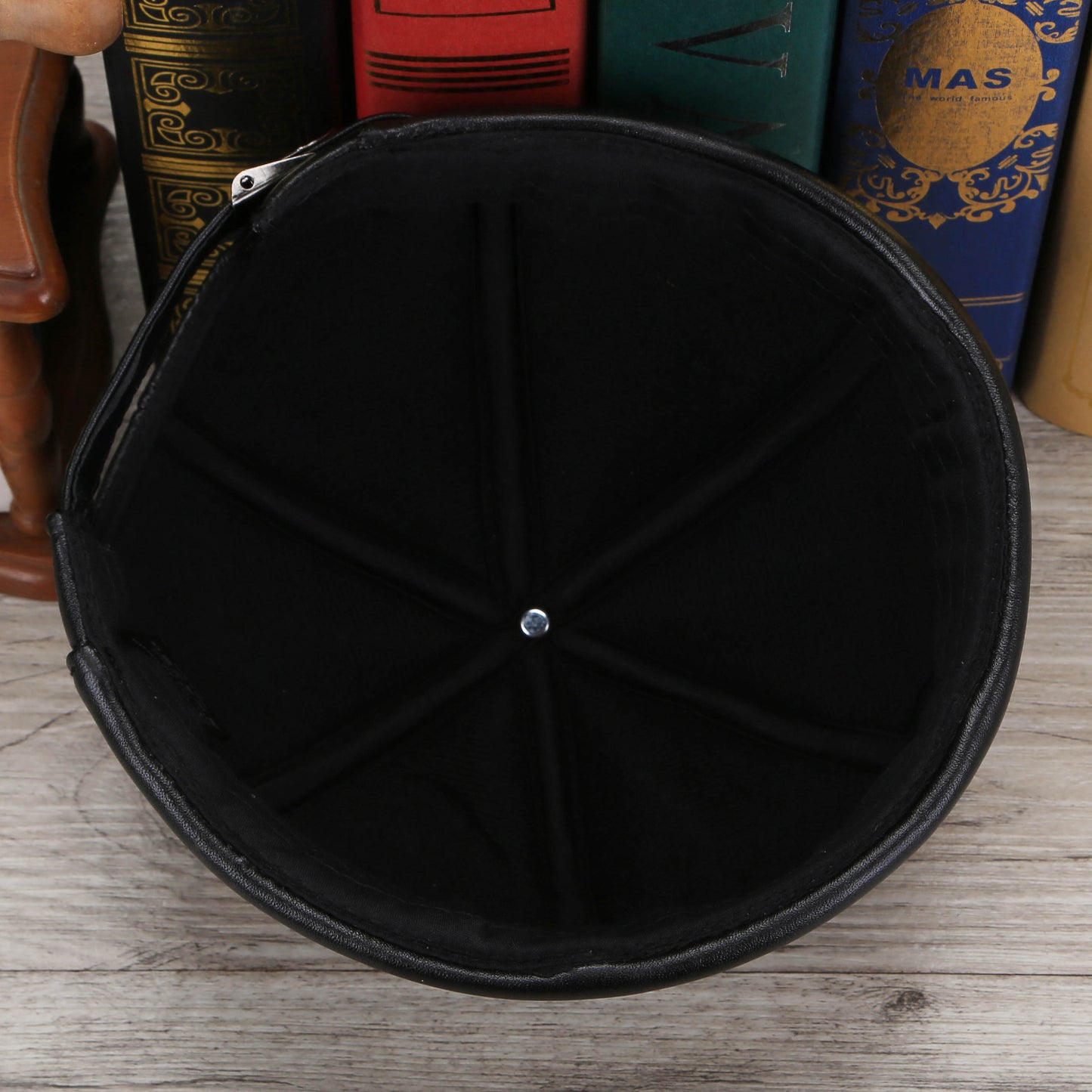 Dome Adjustable Leather Landlord Hat for Men