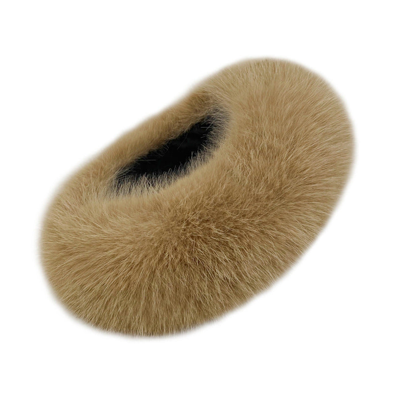 Winter Fur Thickened No-Top Hair Ring Hat