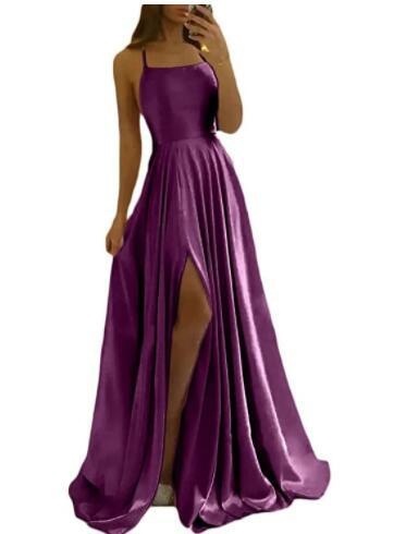 Evening Dress Prom Robe Formal Simple Split