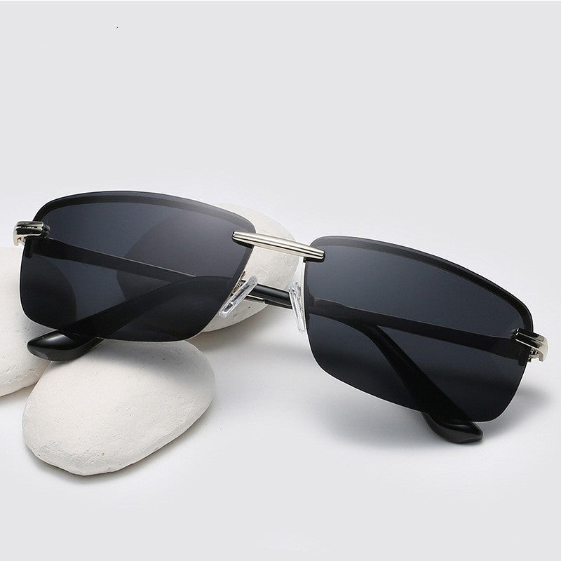 Polarized Frameless Sunglasses for Men