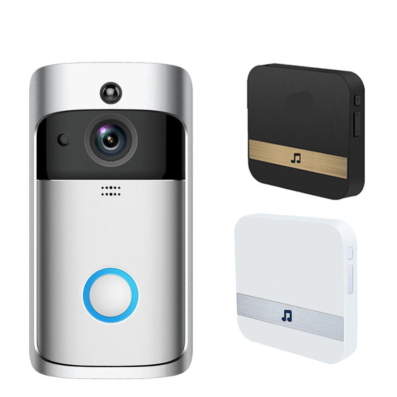Smart doorbell with color options displayed on a white background