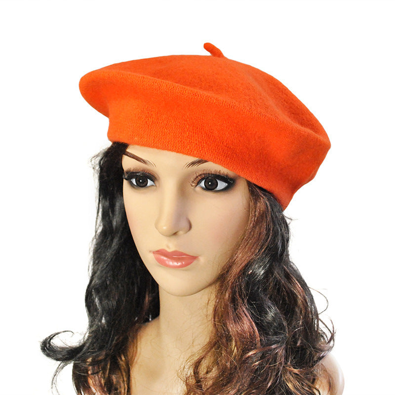Korean Style Autumn And Winter Women's Wool Beret Hat