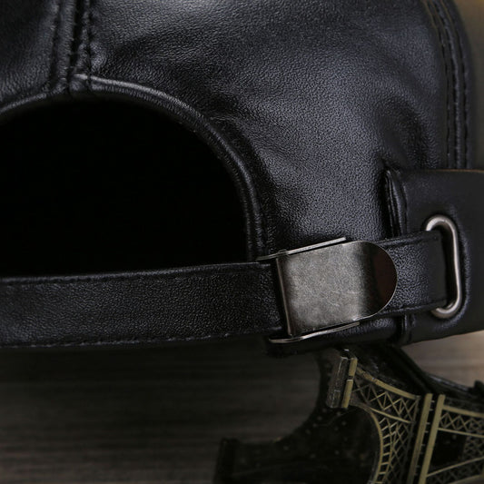 Dome Adjustable Leather Landlord Hat for Men