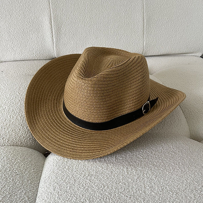Western Cowboy Hat Summer Woven Cool Hat