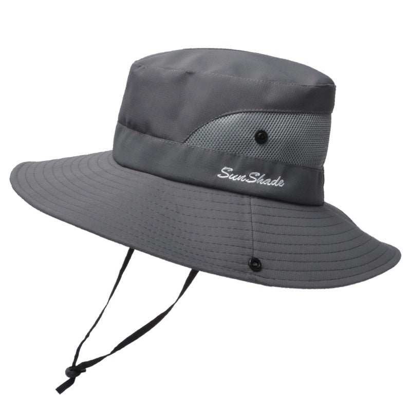 Unisex Summer Foldable Sun Fisherman Hat Men Women Wide Brim Casual Outdoor Travel Beach Sunscreen UV Protection Sun Hats