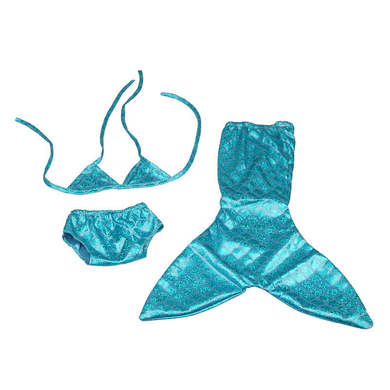 American Doll Accessories Mermaid Swimsuit Molly Bikini Crown Swimsuit Three-piece Set