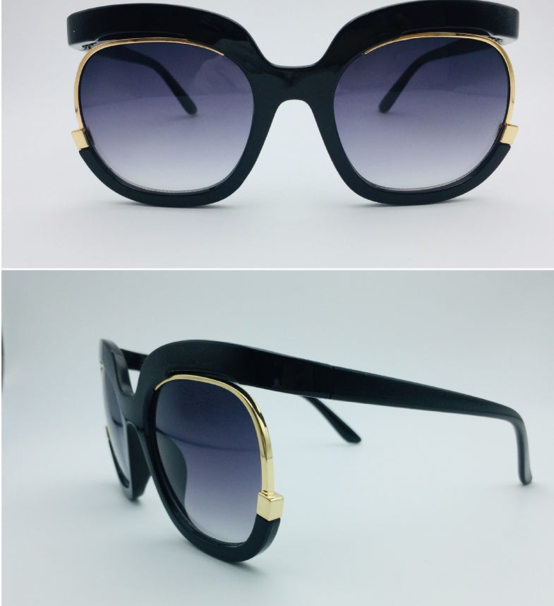 Cat Eye Half Frame Flying Sunglasses for Women