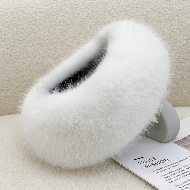 Winter Fur Thickened No-Top Hair Ring Hat