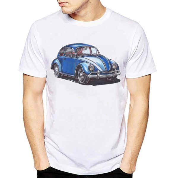 T-shirt Men And Women Couple Solid Color White Printing