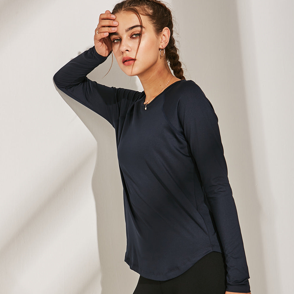 Sports long-sleeved yoga clothes women quick-drying
