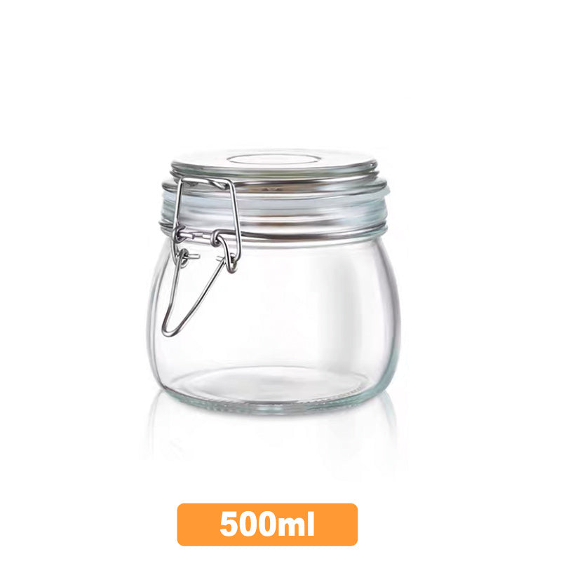 Glass Sealed Cans For Kitchen Food