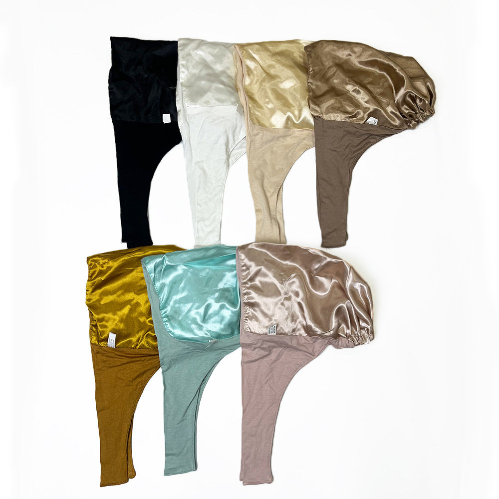 Adjustable Satin Modal Cotton Headscarf