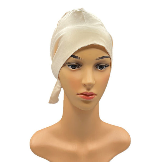Adjustable Satin Modal Cotton Headscarf