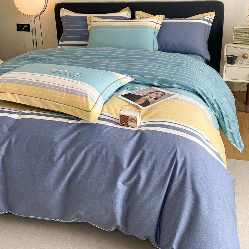 Cotton Four-piece Cotton Quilt Cover Bed Sheet Bedding
