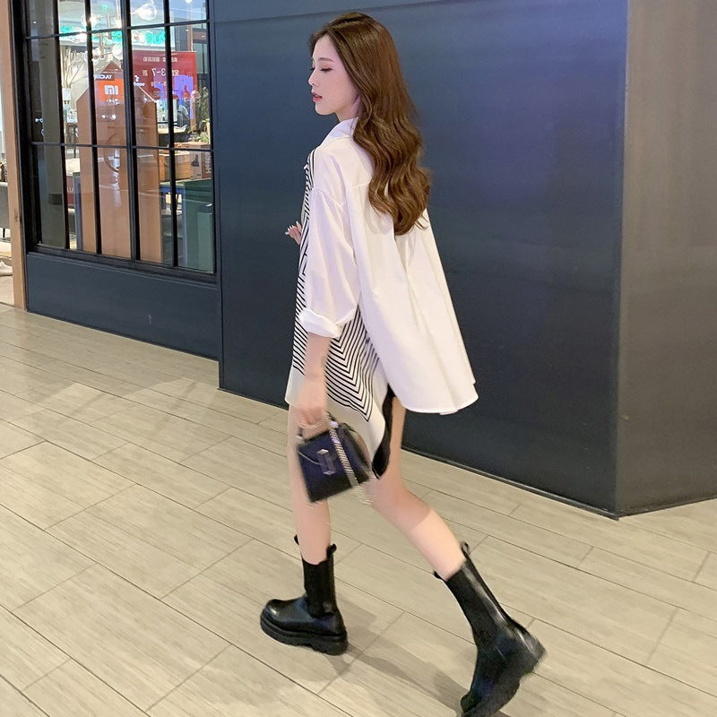 Irregular Design Sense Niche Girls Wear Shirts