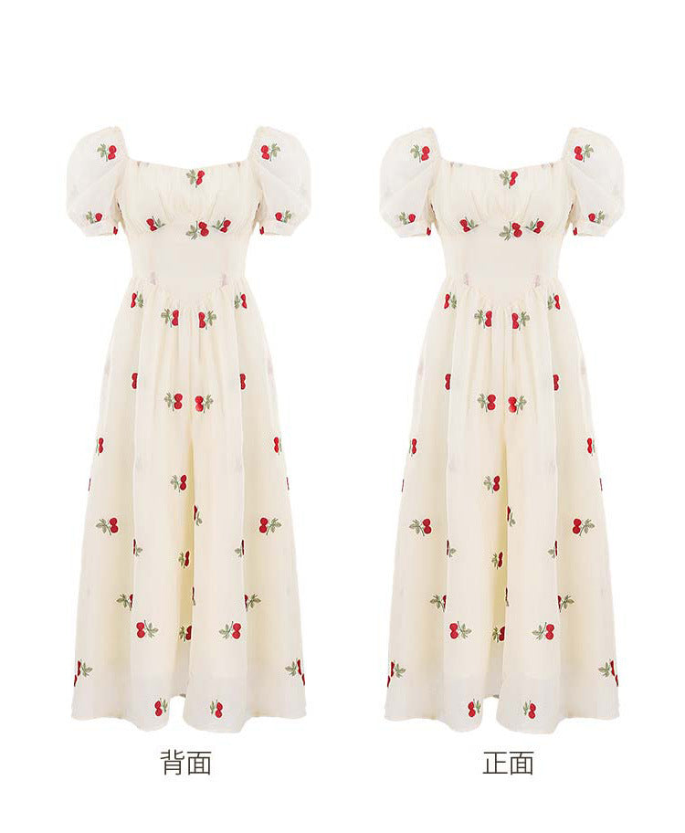 Summer Seaside Vacation French Dress Women
