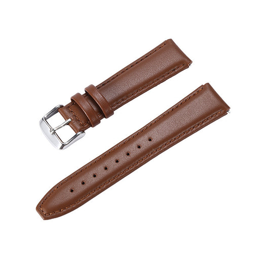 Simple Solid Color B5 Wristband - Genuine Leather Strap