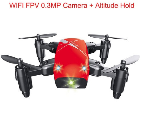 Micro Foldable RC Drone - 3D Bearing Steering Wheel Remote Control Quadcopter
