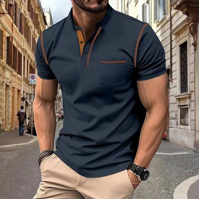 Short-Sleeved Polo Shirt - Summer Casual Quick-Dry Tops for Men