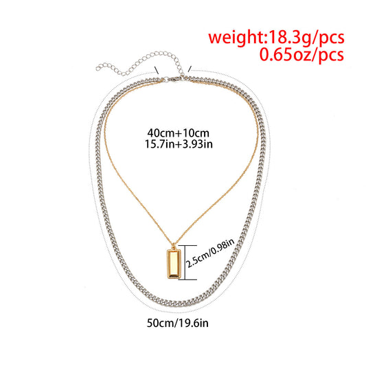Multi-layer Item Jewelry, Personality Street Shooting Alloy Necklace