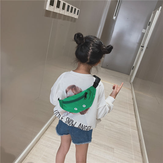Children's Single-Shoulder Waist Bag - Funny Pattern Casual Backpack