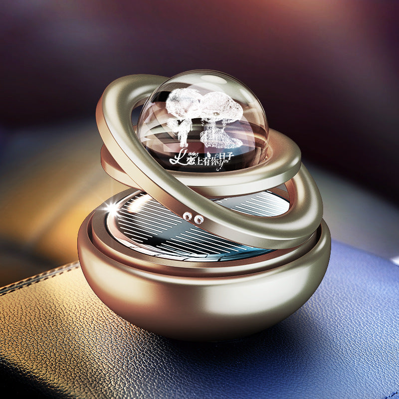 Solar Rotating Car Aroma Decoration