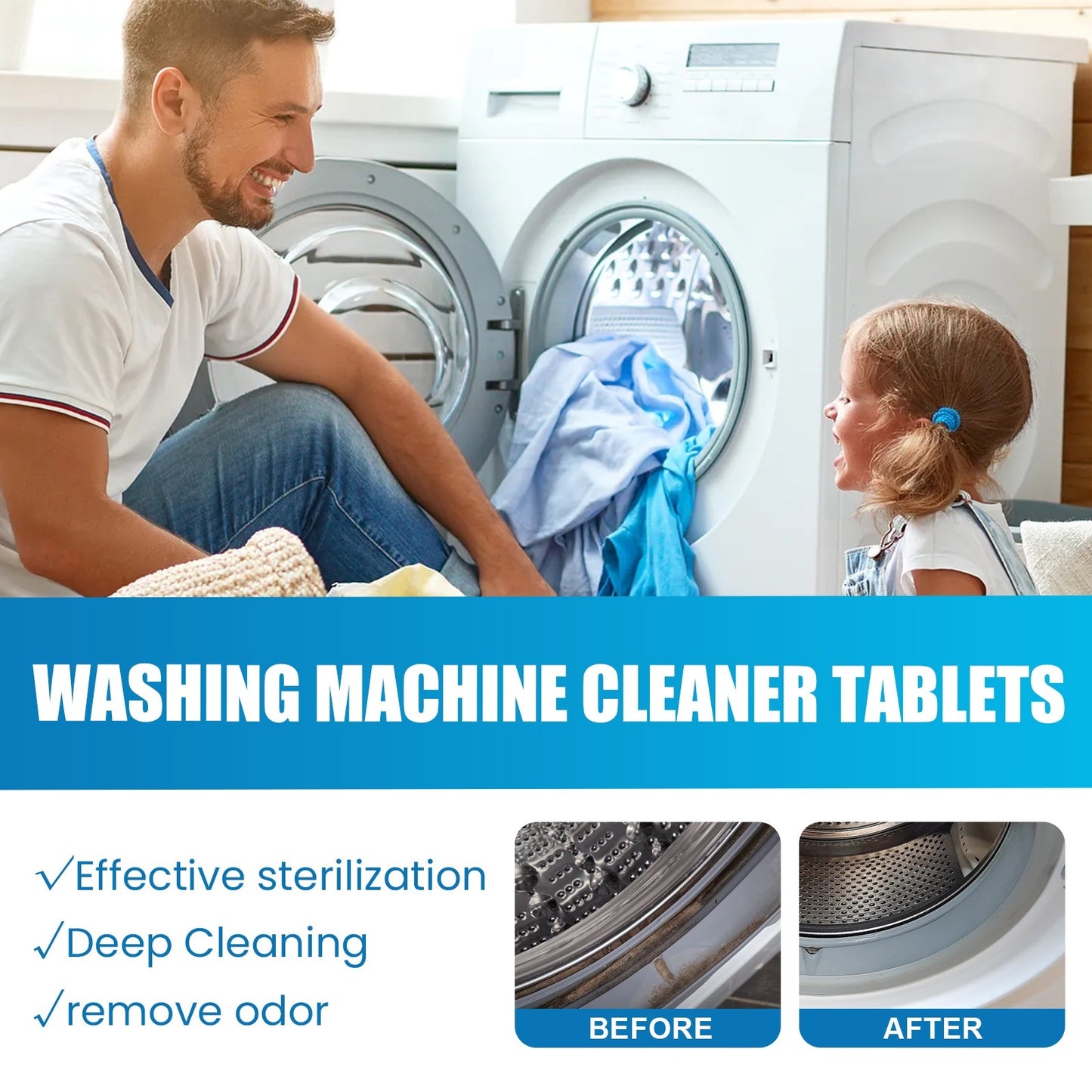 Drum Type Laundry Tub Water Tank Dirt Cleaning And Odor Cleaning Piece