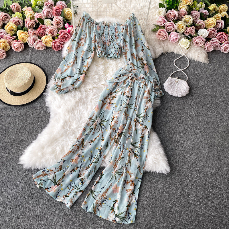 Casual Fashion Suit Female Floral Summer