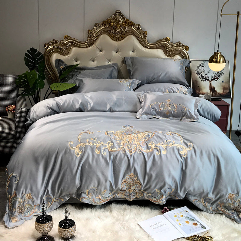 Four-piece Bed Full Cotton Pure Sheet Style Luxury