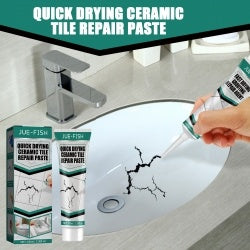 Jue-Fish Tile Repair Paste Crack Repair Tile Quick Drying Adhesive Marble Bathtub Furniture Toilet