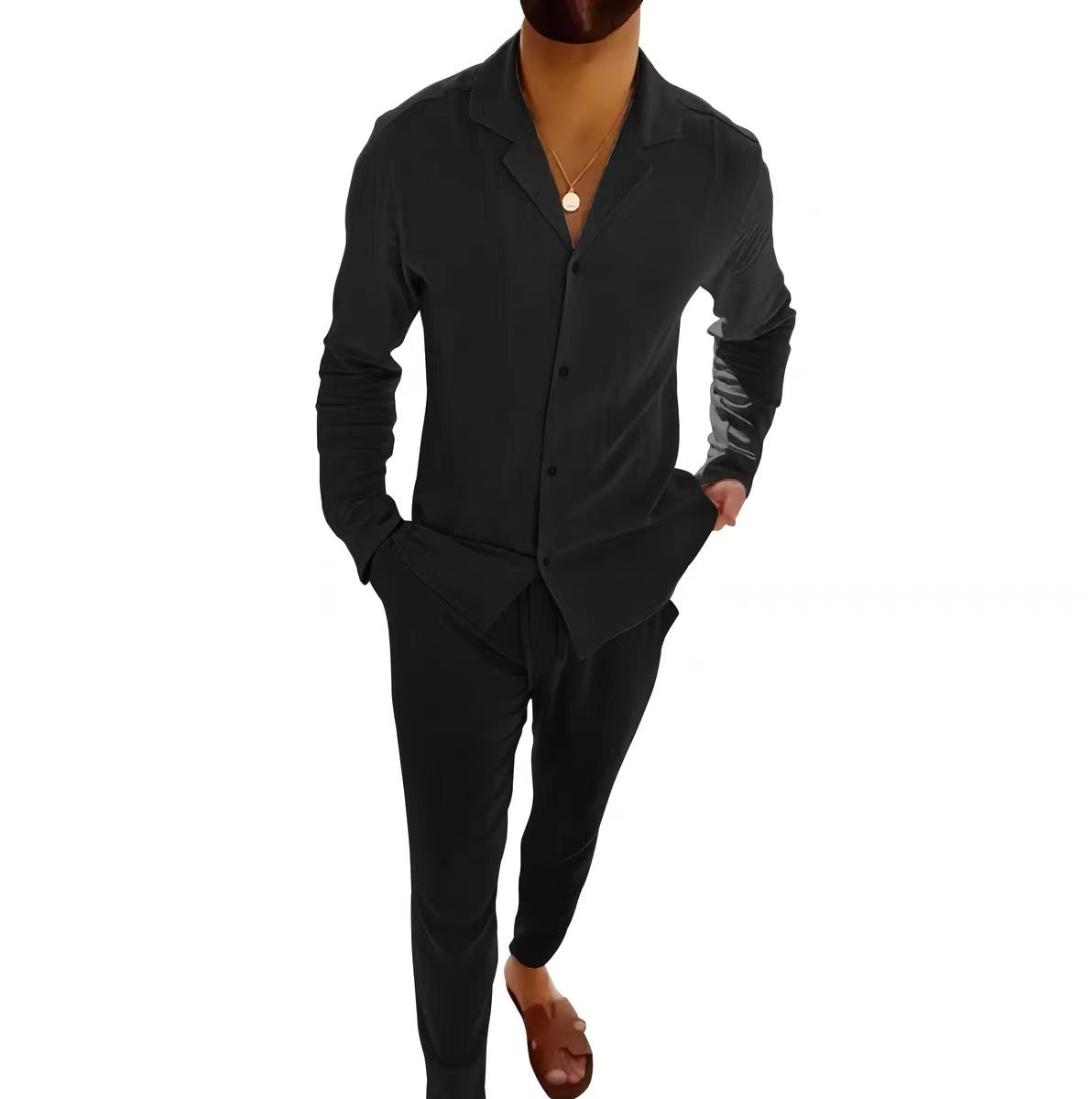 Casual Long-Sleeved Suits for Men