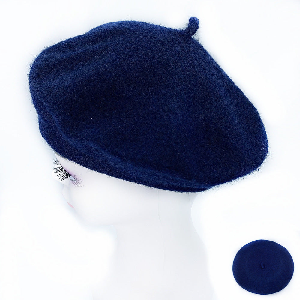 Korean Style Autumn And Winter Women's Wool Beret Hat