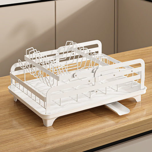 Kitchen Draining Countertop Foldable Dish Draining Rack