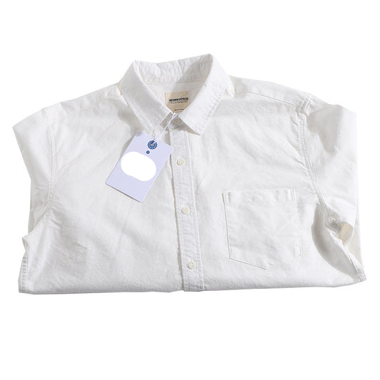 Fashion Pure Cotton Oxford Woven Shirts Men