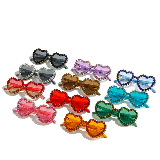 Peach Heart Sunglasses for Women