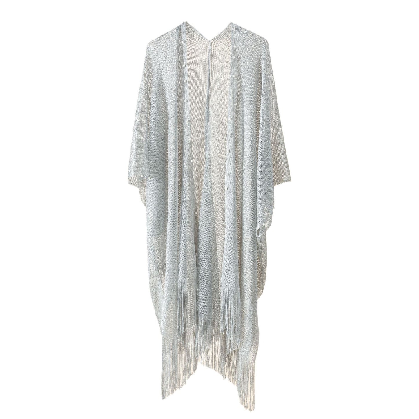 Nail Pearl Beach Shawl Cardigan Mid-length