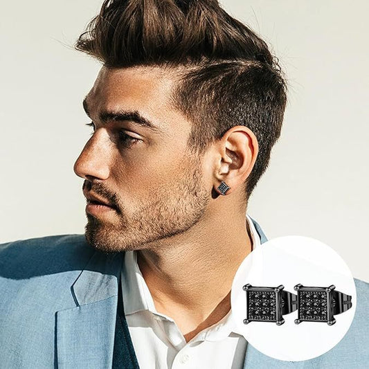 5 Pairs Of High Quality Stainless Steel Anti-allergy Earings Set