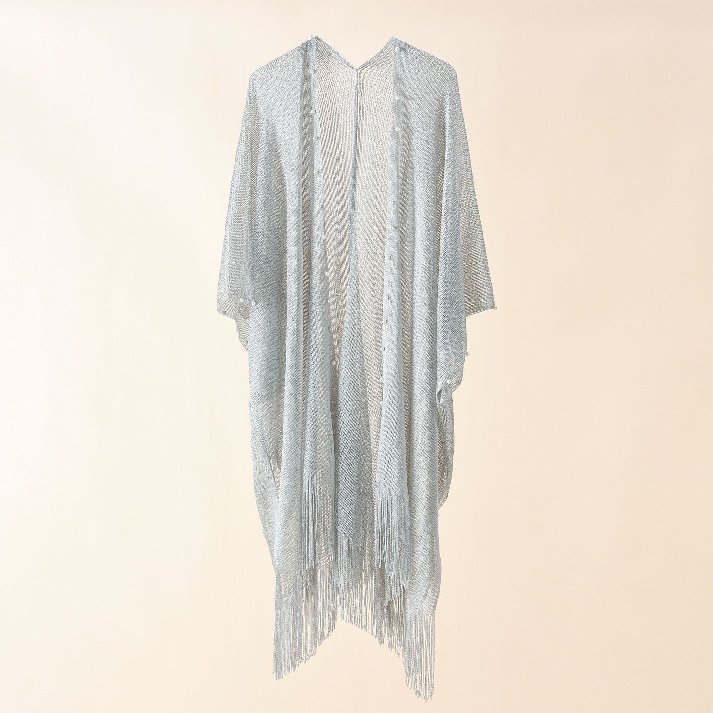 Nail Pearl Beach Shawl Cardigan Mid-length