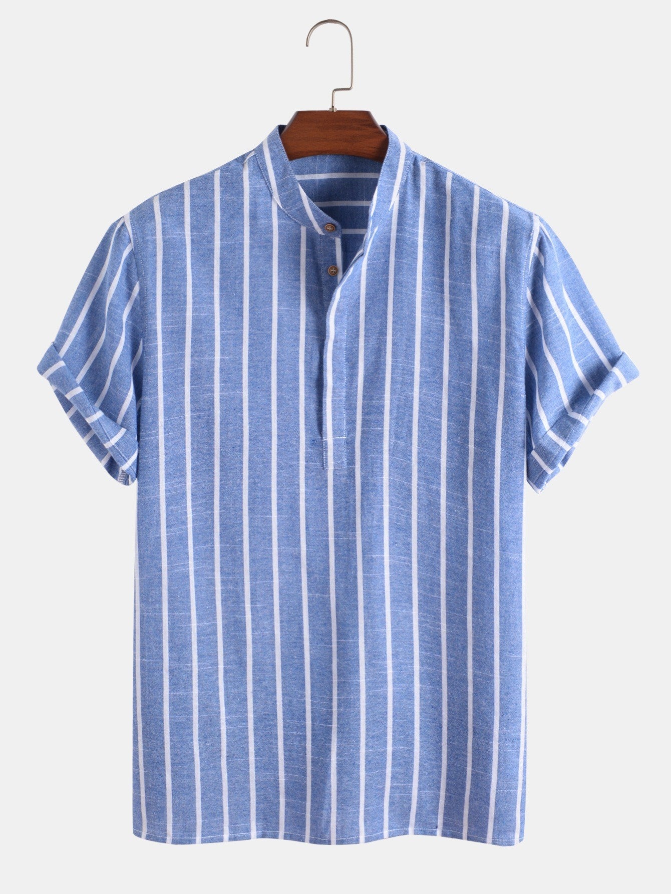 Summer Men's Clothing Short Sleeve Shirt Linen Leisure Trousers