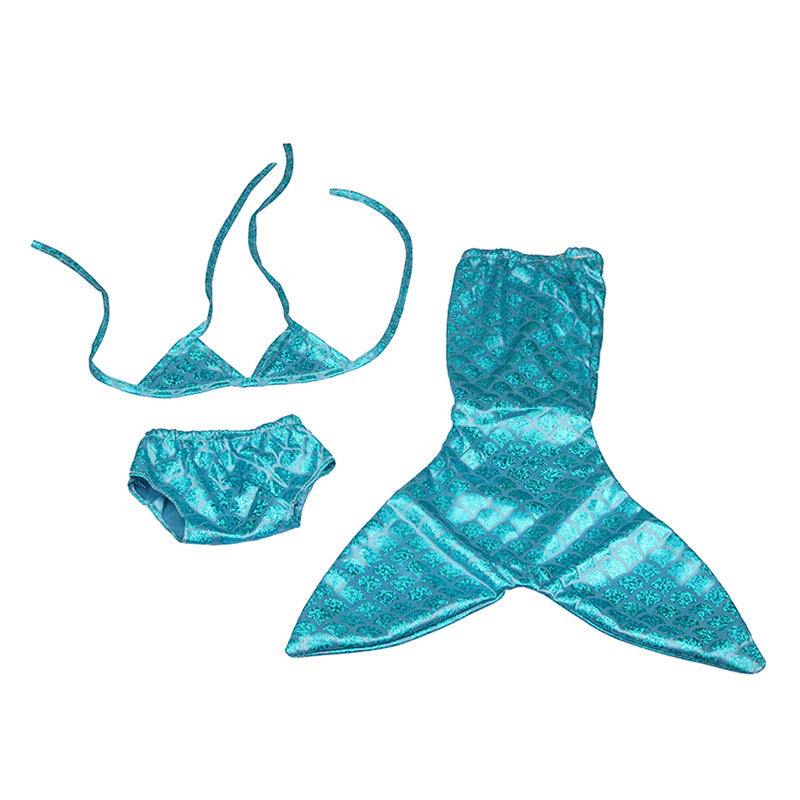 American Doll Accessories Mermaid Swimsuit Molly Bikini Crown Swimsuit Three-piece Set